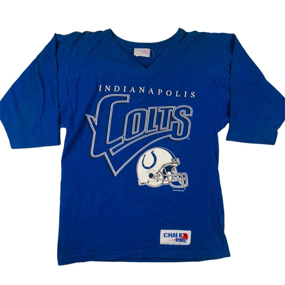 Vintage 1995 Indianapolis Colts Chalk Line 90s t-shirt men's medium